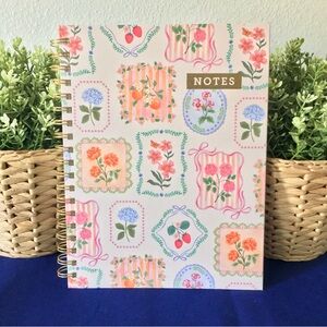 Clementine Spiral Notebook ~ Beautiful Florals and Fruit
